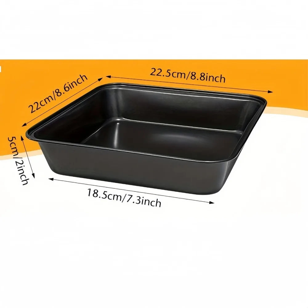 Nonstick Rectangular Carbon Steel Roasting Pan | Rustproof Baking Tray for Bread Cake Professional Kitchen Utensils Carbon Steel