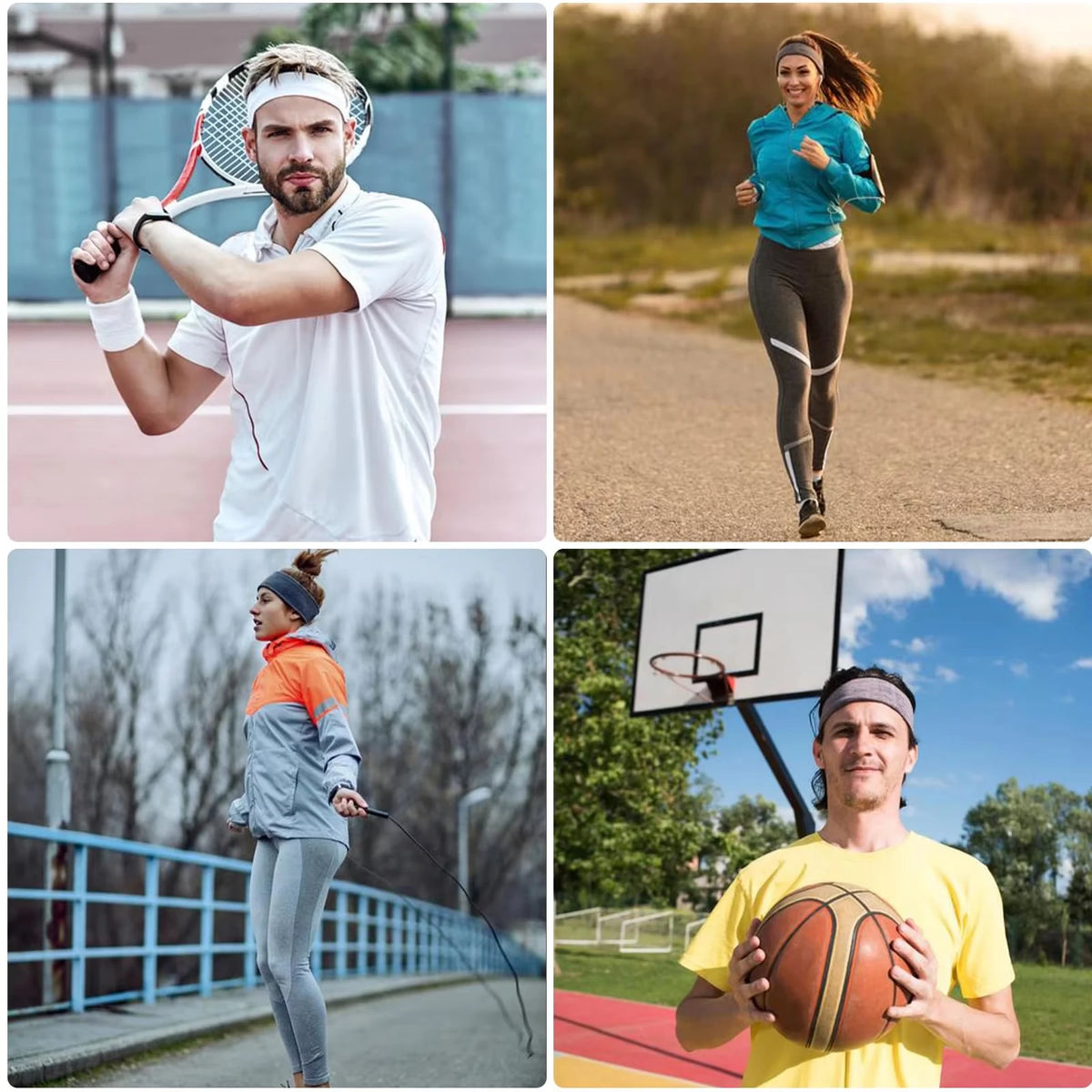 Random style anti slip headband for women's fashion sports headband, soft fabric elastic headband, suitable for wearing during exercise, yoga, and running, women's hair accessories