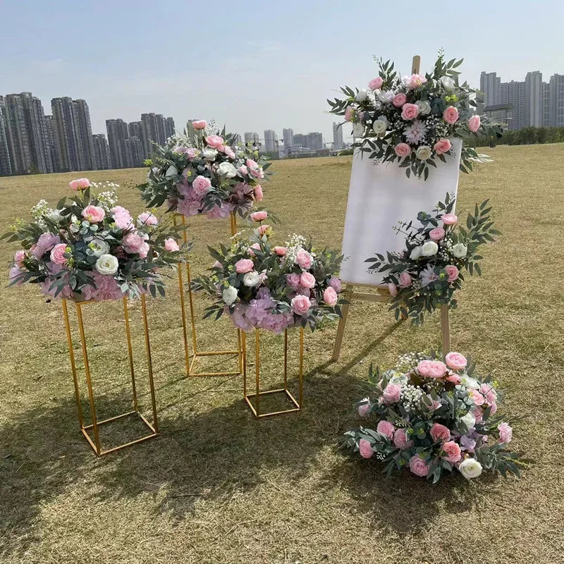 Floor Road Lead Flower Decor