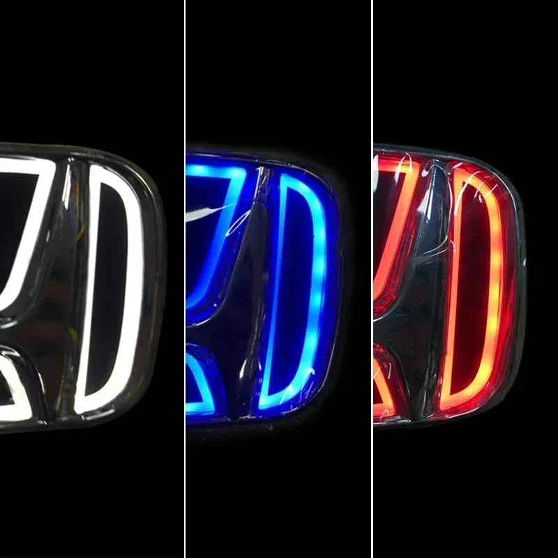 5D Car Rear LED Emblem Light Badge Sticker for Honda Logo Fit Civic Accord Odyssey Pilot CRV XRV City Auto Decals Accessories