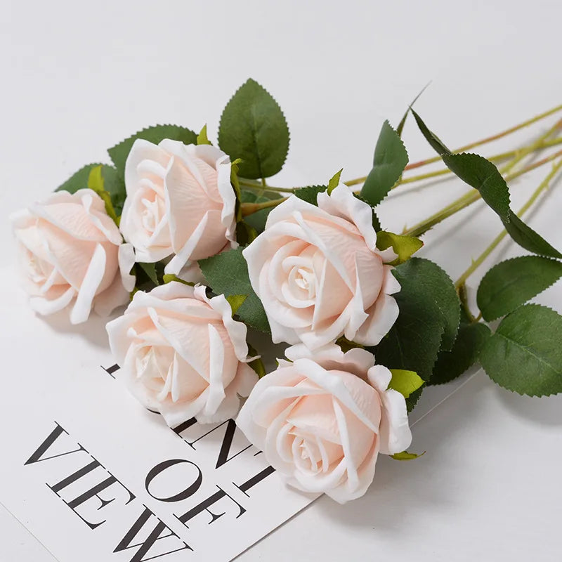 Flower Red Rose Artificial Branch Set