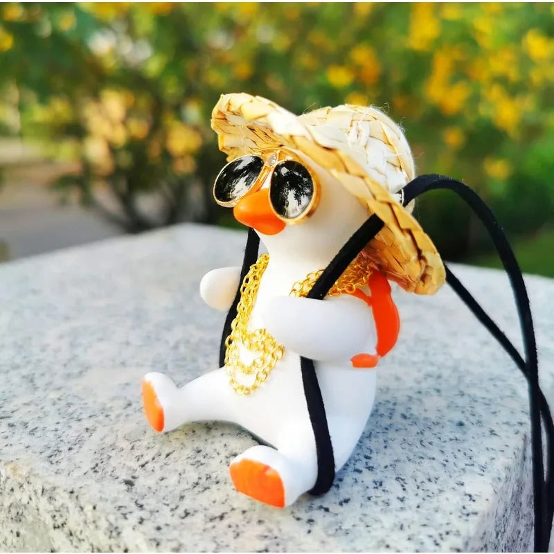 Swing Car Pendant for Car Rear View Mirrior Hanging Accessories Swing Duck Cute Car Decor Car Gift