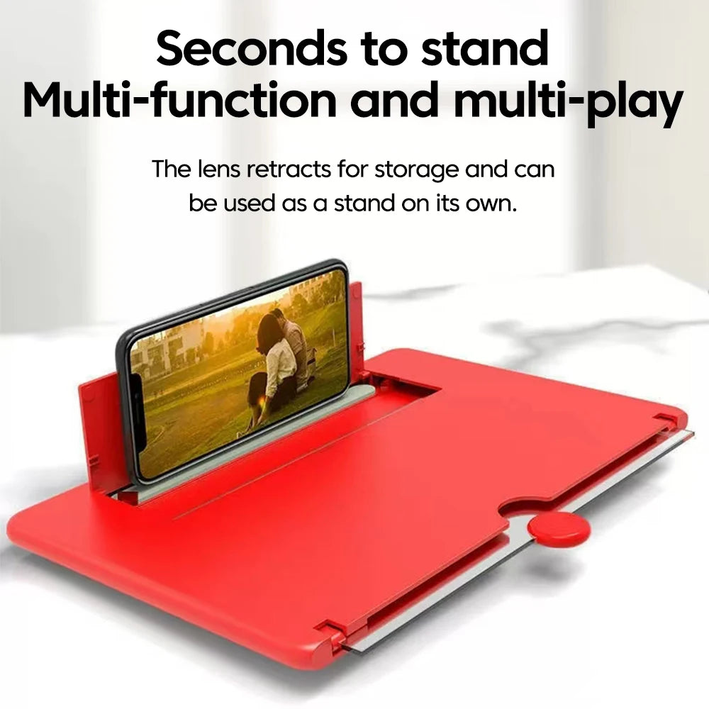 Cell Phone Screen Amplifier Mobile Phone Holder HD Portable Phone Screen Video