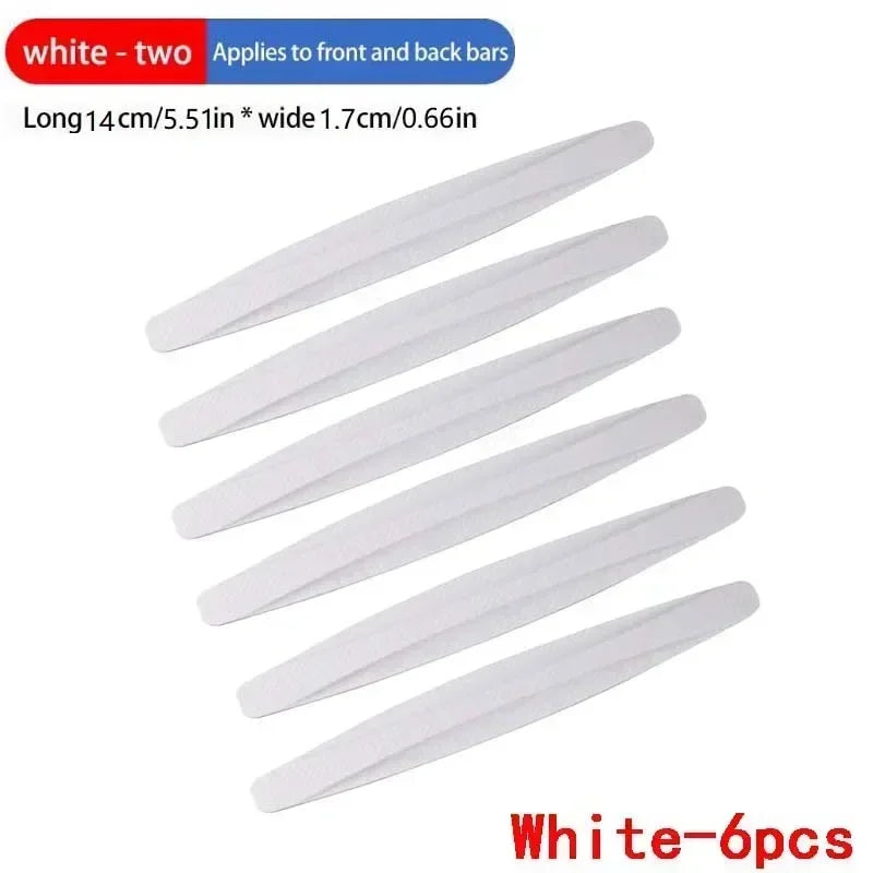 4-6 PCS Universal Anti-Collision Stickers - Front Rear Bumper Guards Anti-Scratch Car Accessories Durable Protection