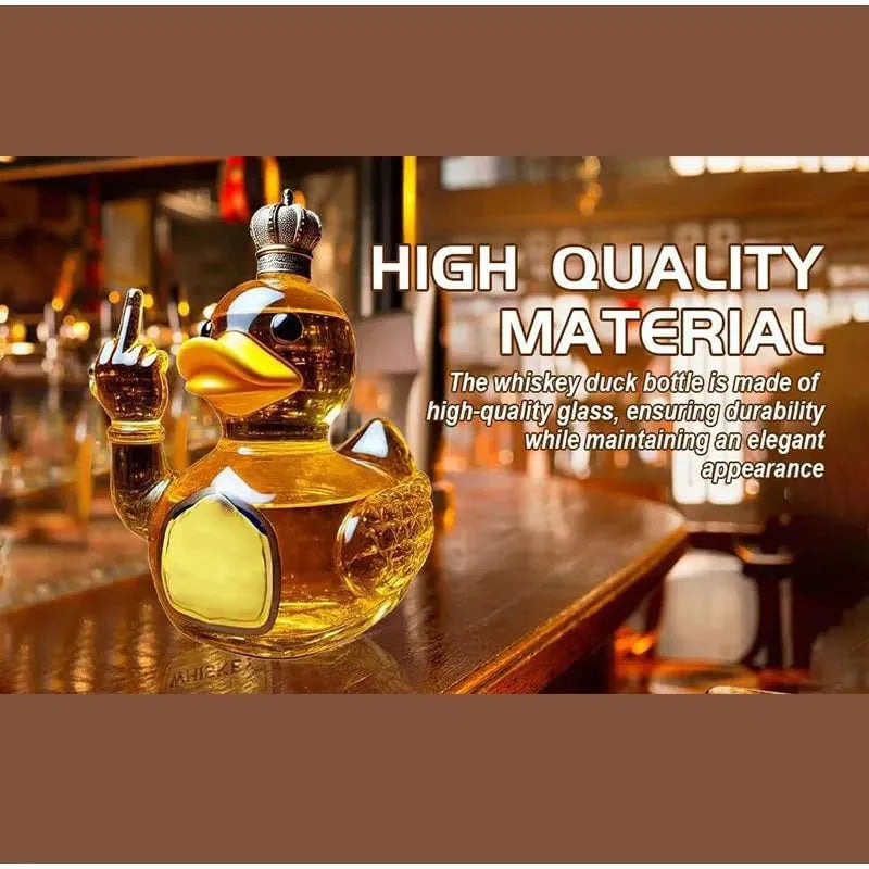 Funny Middle Finger Animal Modeling Wine Bottle Whiskey Glass Decanter Bar Wine