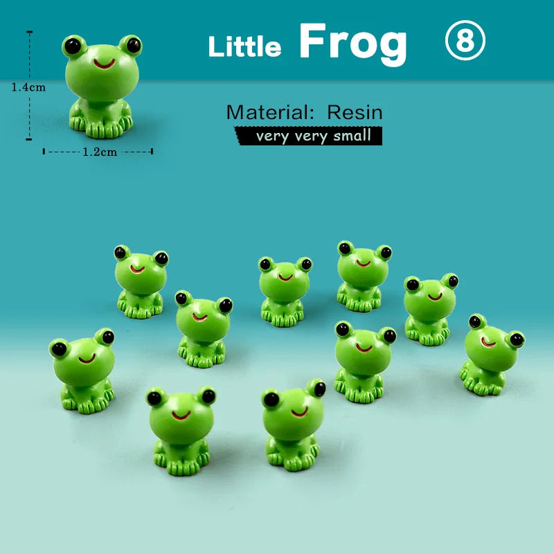 Christmas Easter Rabbit Pig Bear Sheep Frog Capybara Fox Cat Fish Bird Figurine Miniature Fairy Garden Decoration Accessories