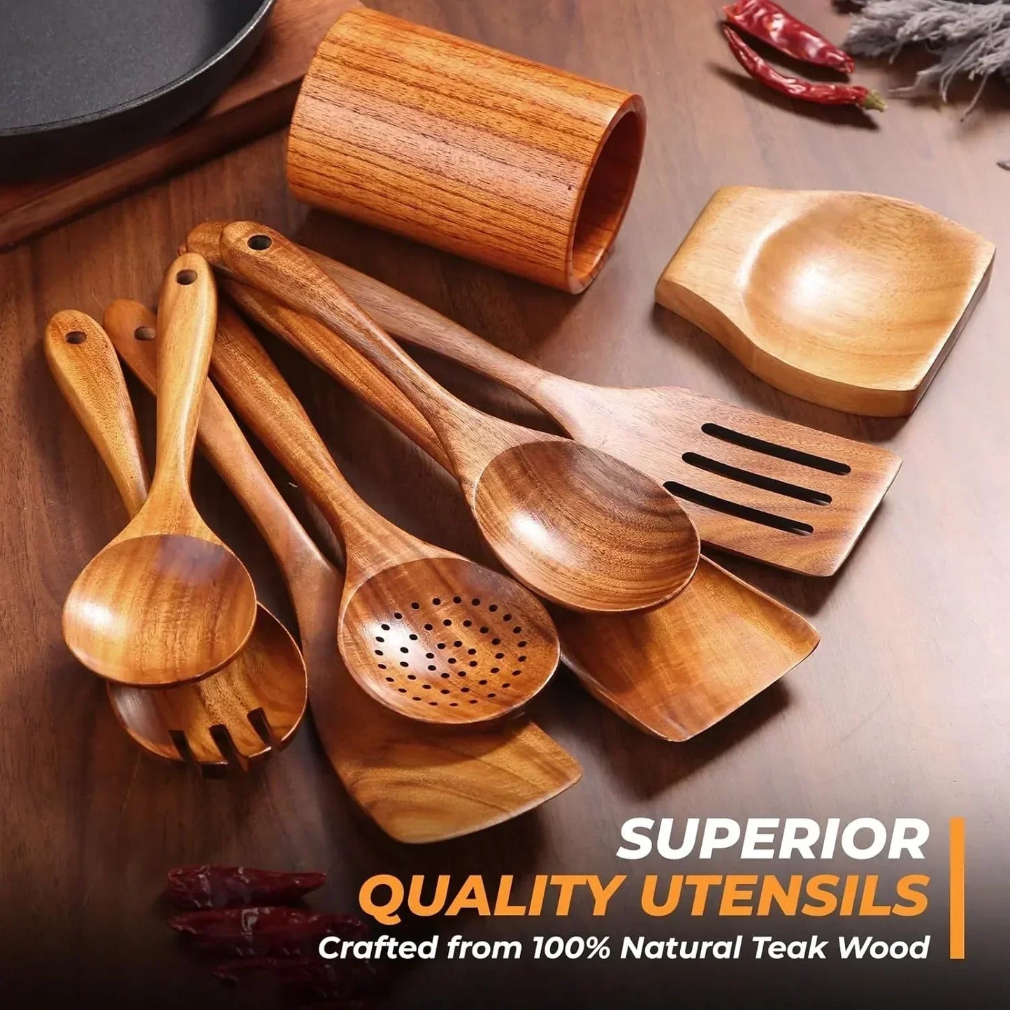 Nonstick Safe Wooden Spatulas