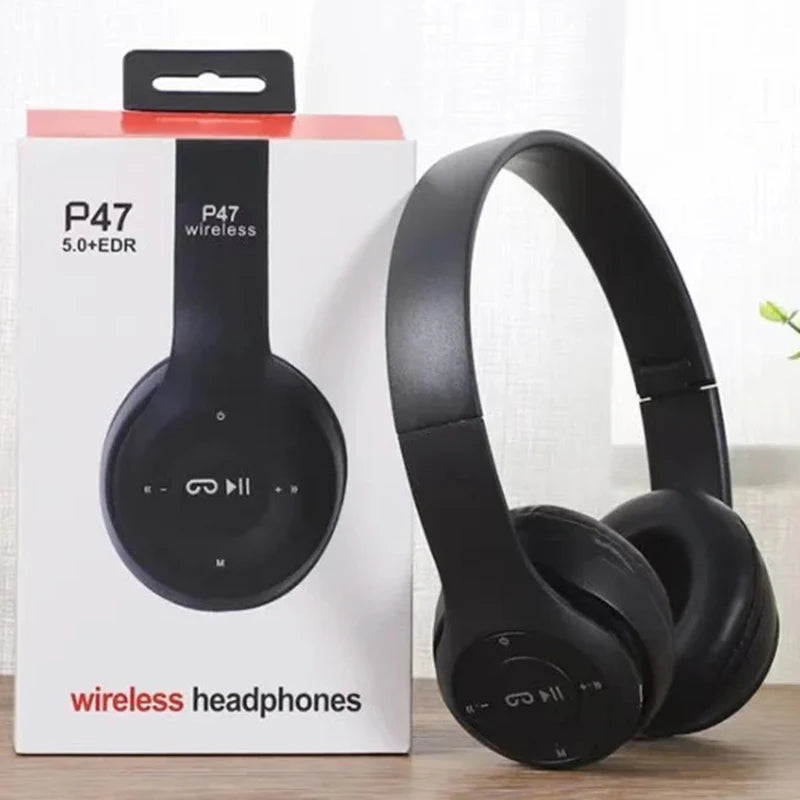 Handsfree Wireless Headphones Noise Canceling Headphone Earphone P47 headset Bluetooth Head Phone for iPhone Huawei Samsung S22