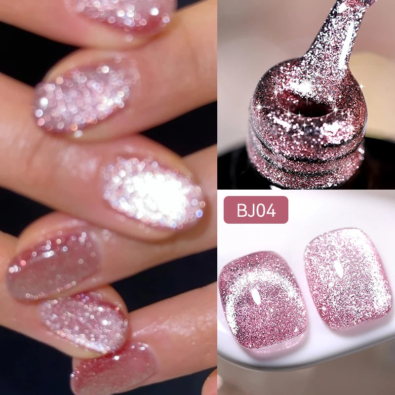 LILYCUTE 7ml 9D Cat Magnetic Gel Nail Polish Iridescent Magnet Semi