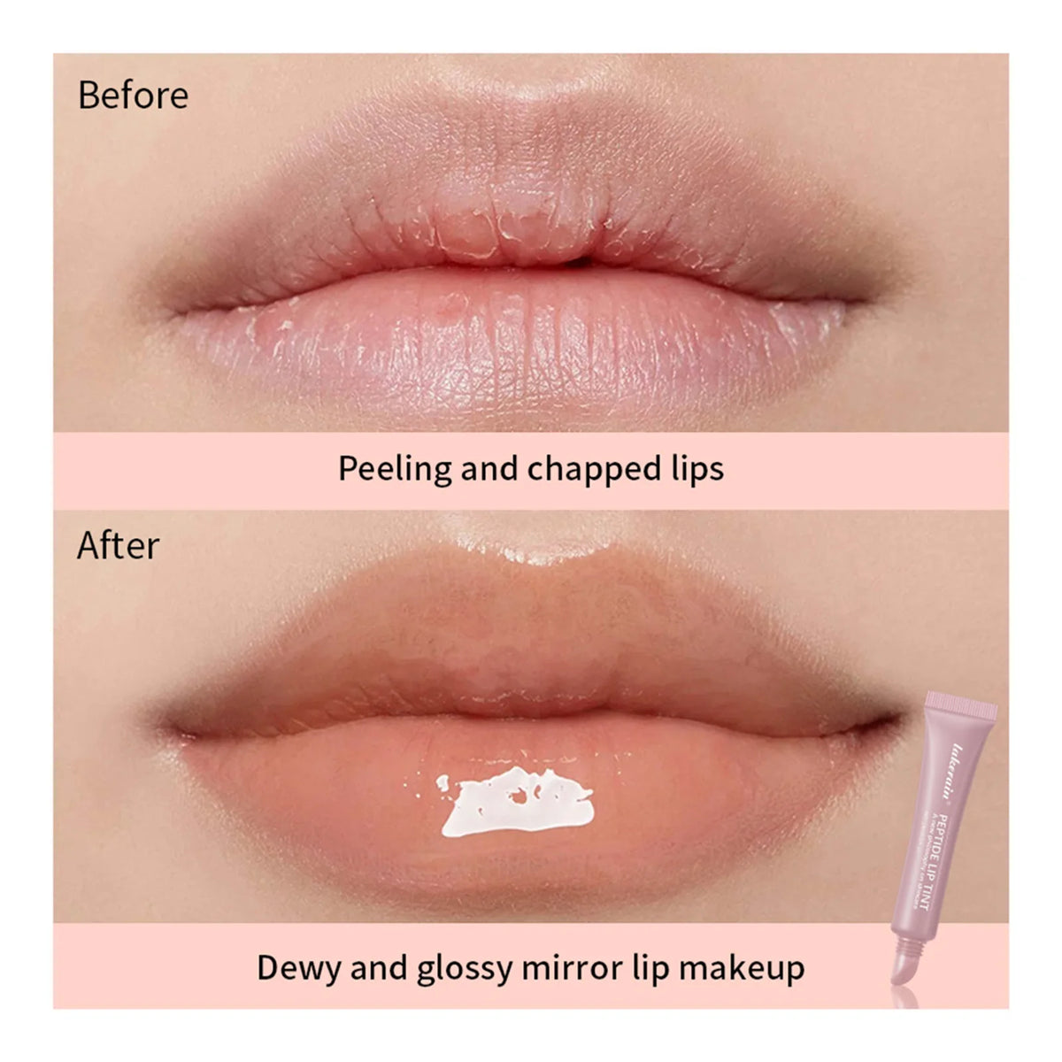 10ml Peptide Lip Mask Gel Moisturizing Lip Treatment Soften Dry Flaky Lips Lipstick Base Primer Nourishing Lip Cream Daily Lip Care Cosmetic For Women Girls