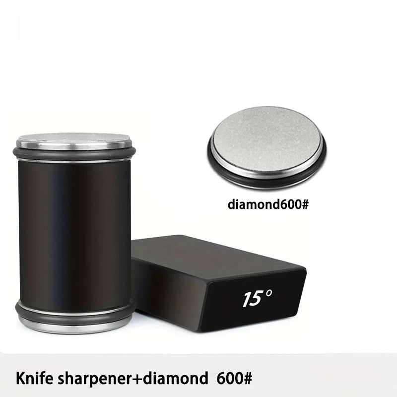 Rolling Knife Sharpener For Straight Edge Knife Sharpener Kit With 15/20° Degree Magnetic Angle For Kitchen Knives Whetstone Set