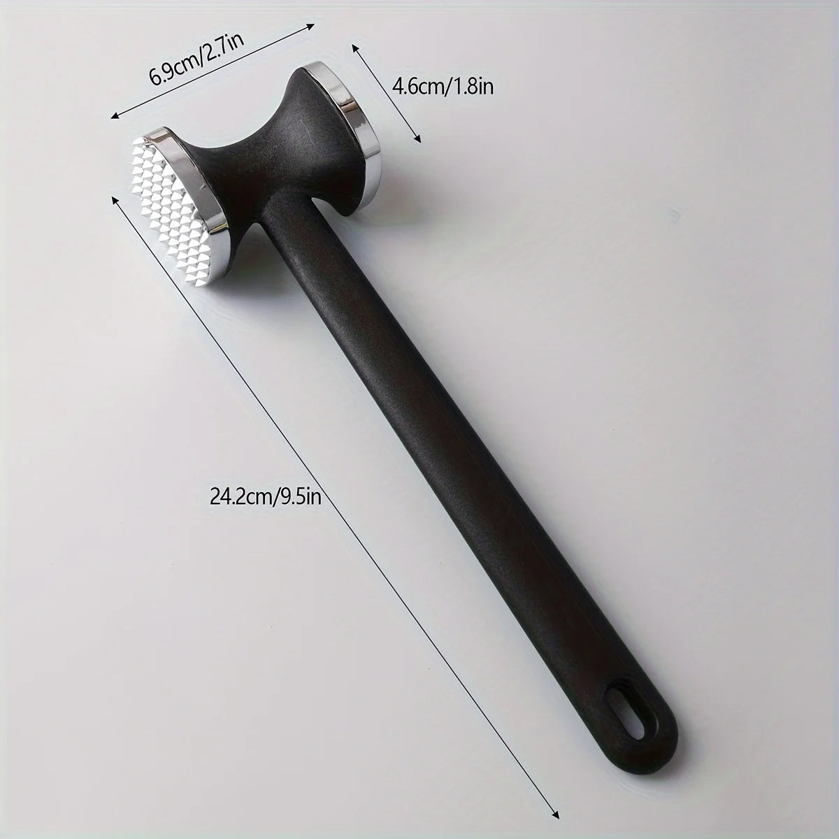 Heavy Duty Kitchen Meat Tenderizer Hammer Stainless Steel Head for Effortless Pounding and Tenderizing Kitchen Gadgets