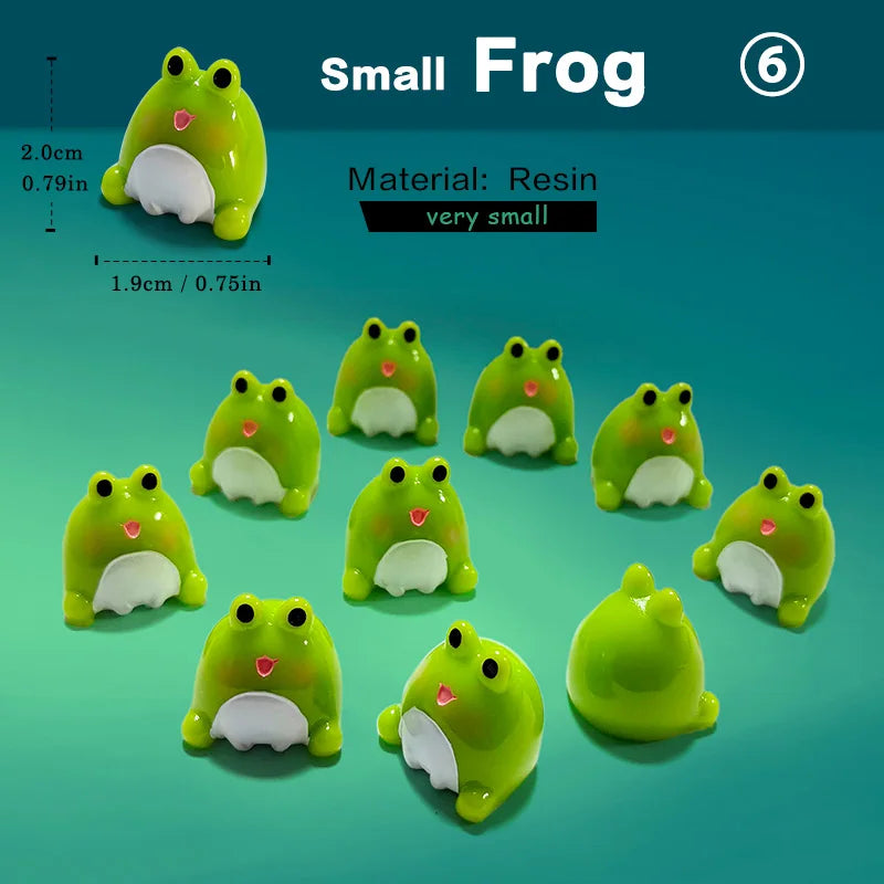 Christmas Easter Rabbit Pig Bear Sheep Frog Capybara Fox Cat Fish Bird Figurine Miniature Fairy Garden Decoration Accessories