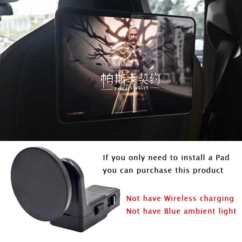 For BMW X7 X6 X5 X3 I5 I7 IX 2023 2024 2025 Car Wireless Charger Seat Pad Phone Magnetic LED Holder Stand Trim Accessories