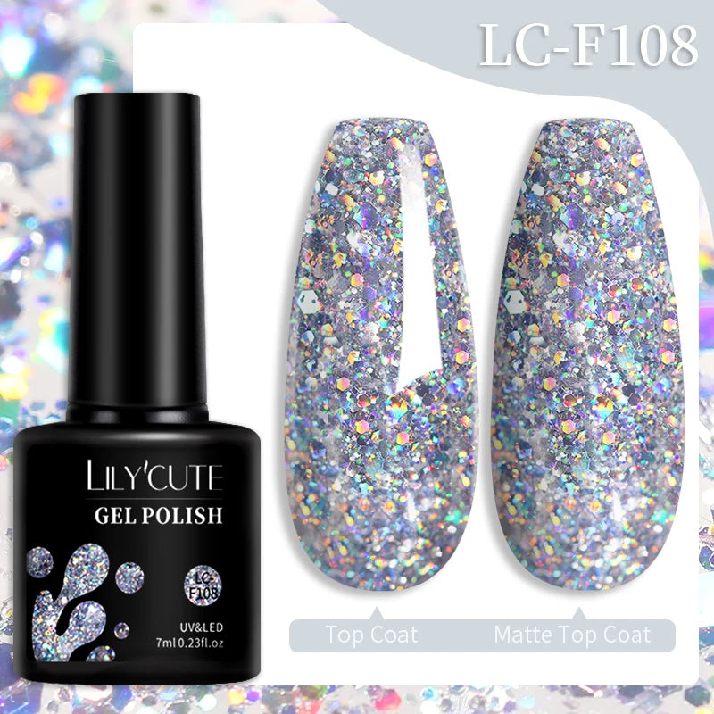 LILYCUTE 7ml 9D Cat Magnetic Gel Nail Polish Iridescent Magnet Semi