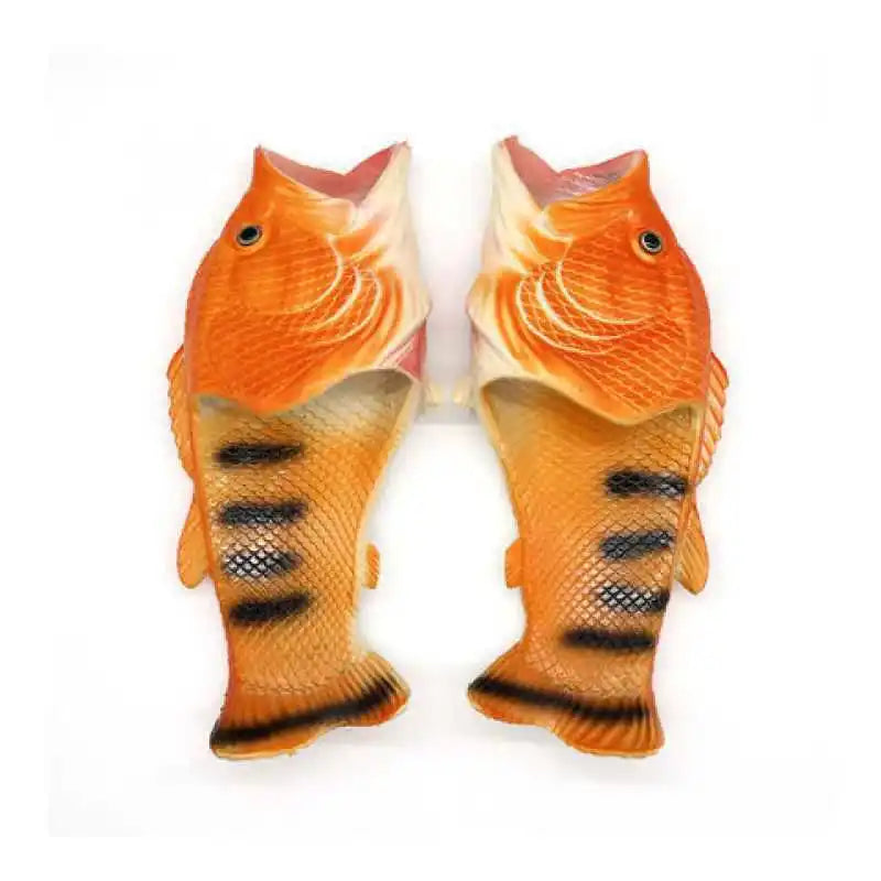 Funny Slippers Man Footwear Family Shoes Parent-child Sandals Plus Size 24-47 Summer Beach Shoes Boys Unisex Fish Slippers