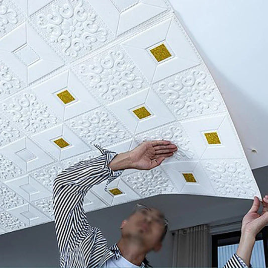 3D Brick Ceiling Wall Stickers