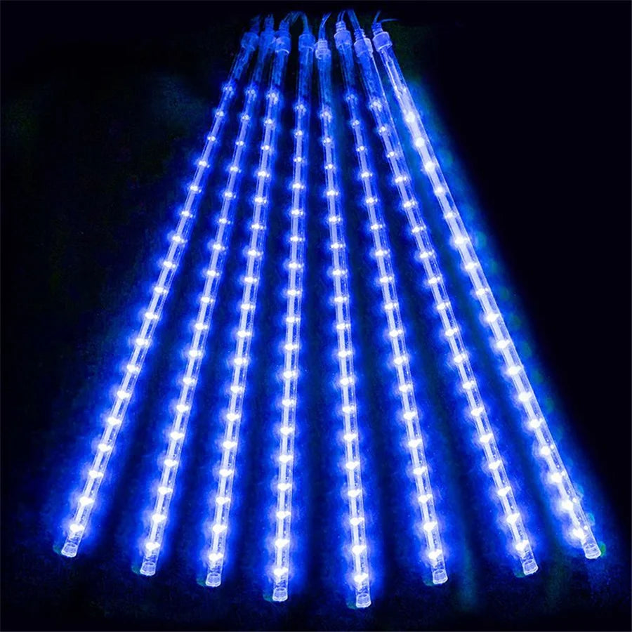 50CM Christmas Garland Fairy Lights Waterproof Led Meteor Shower Garden String Light for Home Party Wedding Indoor Outdoor Decor