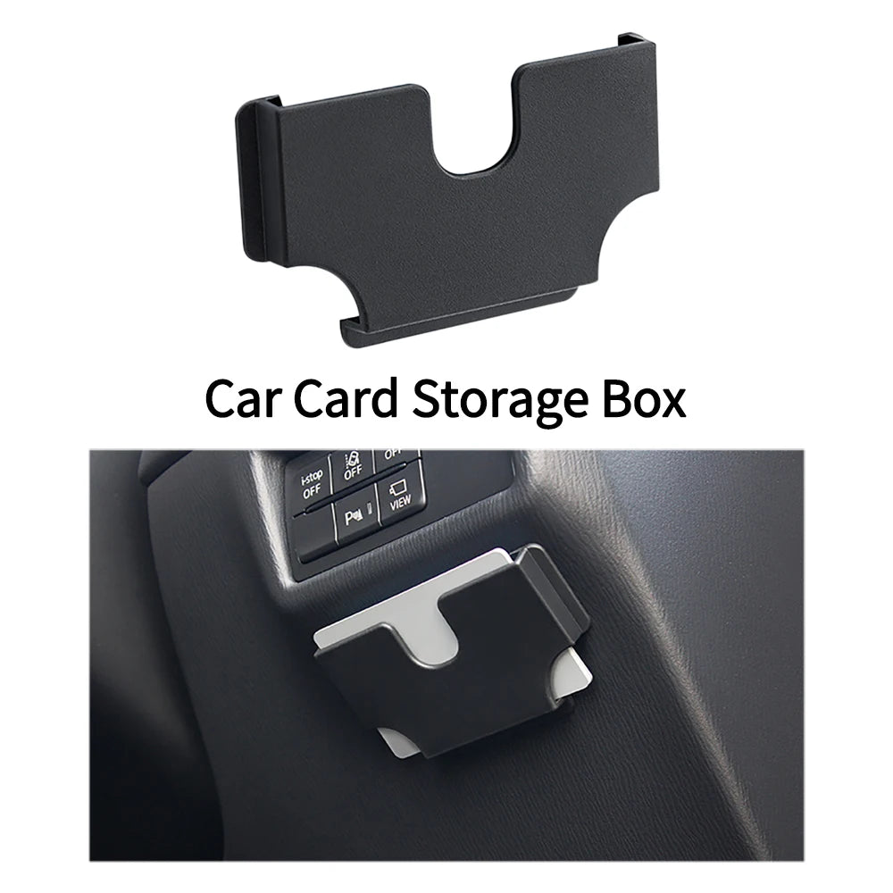 Newest Car Mounted Card Holder Voucher Storage Box Car Refueling High-Speed Card Slot Card Hoider Creative Utensils