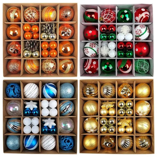 44pcs Christmas Ball Ornaments Set