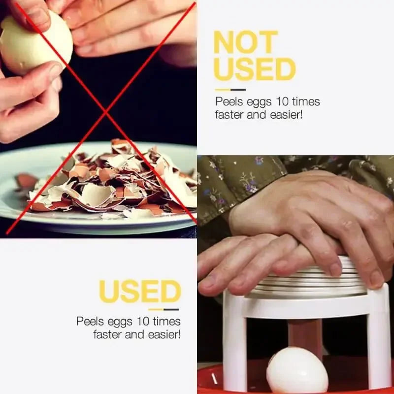 High Quality Egg Peeler ABS Sheller No Peeling of Eggshells Mini Cooking Domestic Kitchen Supplies Egg Shell Remove Gadgets
