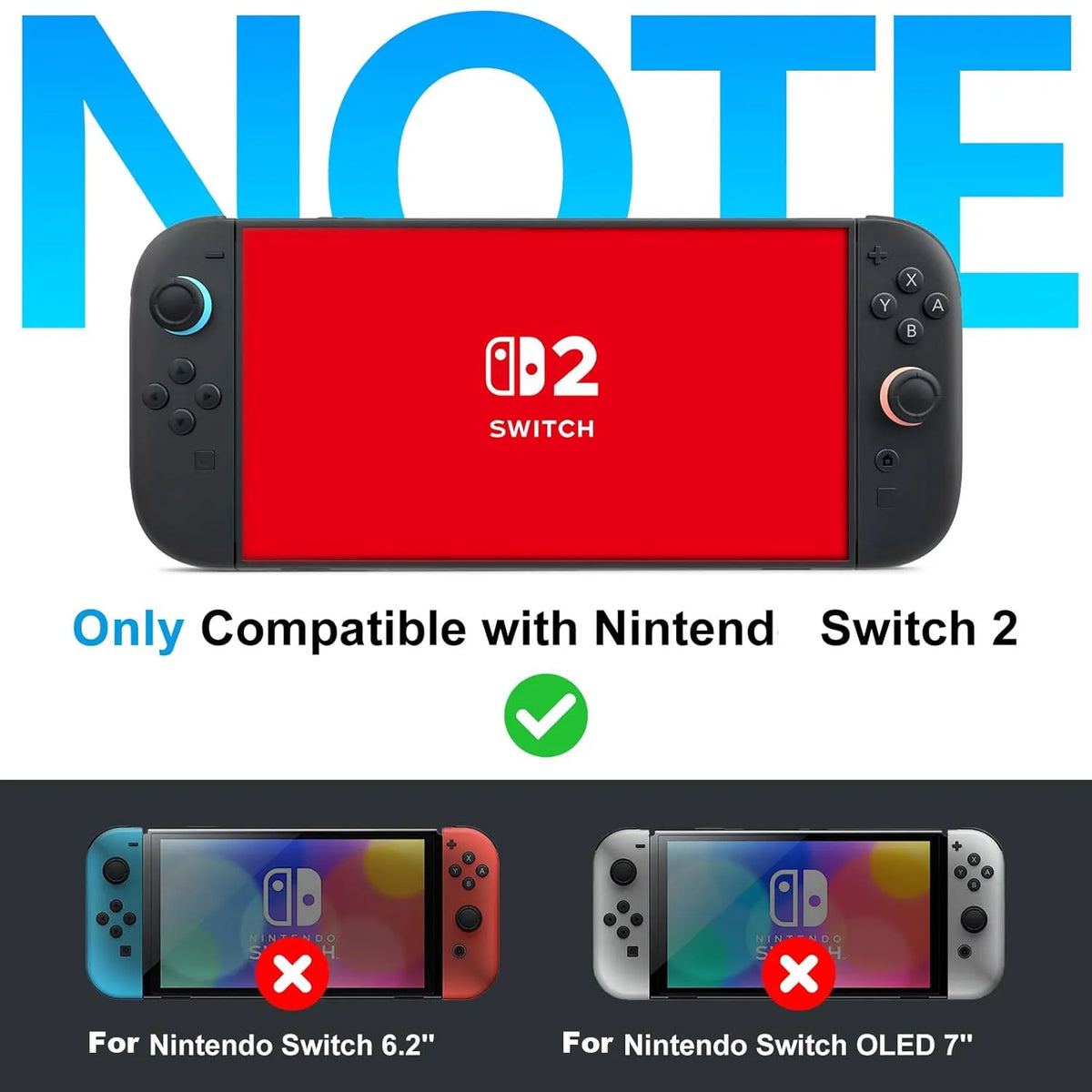 For Switch 2 Games Console TPU Protective Case Anti-Slip Enhanced Grip Handle Grip Cover for Switch2 Gaming Accessories