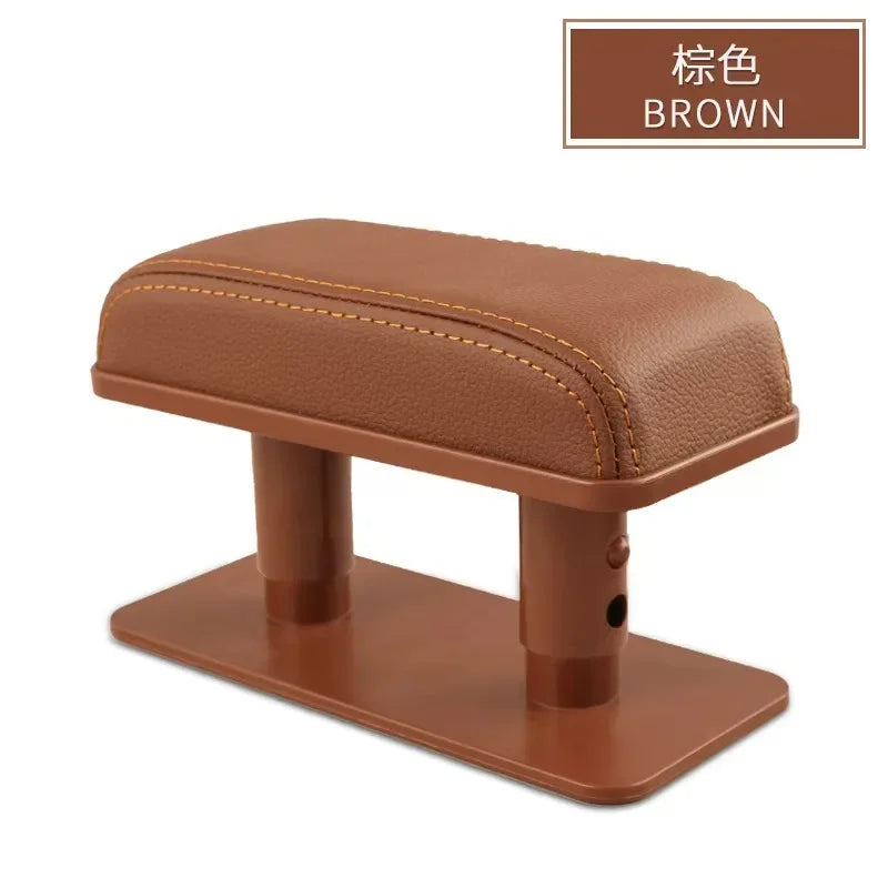 SEAMETAL Car Door Armrest Pad Adjustable Height Car Arm Rest Elbow Support Cushion PU Leather Universal Interior Protective Mats