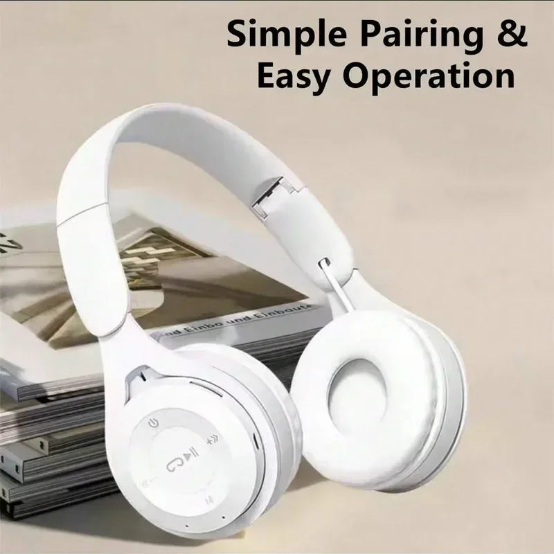 Y08 Wireless Bluetooth Headphones With Microphone Sound Insulation Gaming Earphone Hifi Bass Earbuds Blutooth5.3 Hedsets