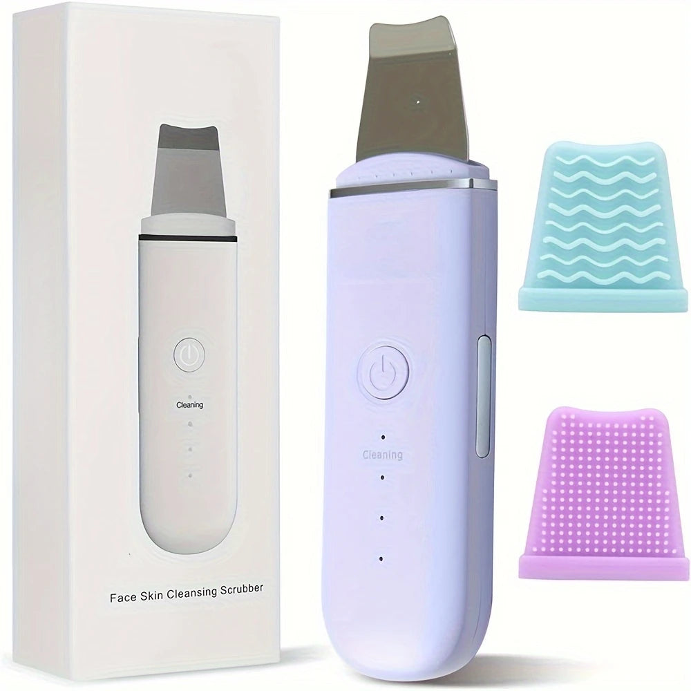 Ultrasonic Skin Scrubber Vibration Face Spatula Blackhead Remover Shovel Clean Cavitation Peeling Facial Lifting Skin Care Tools