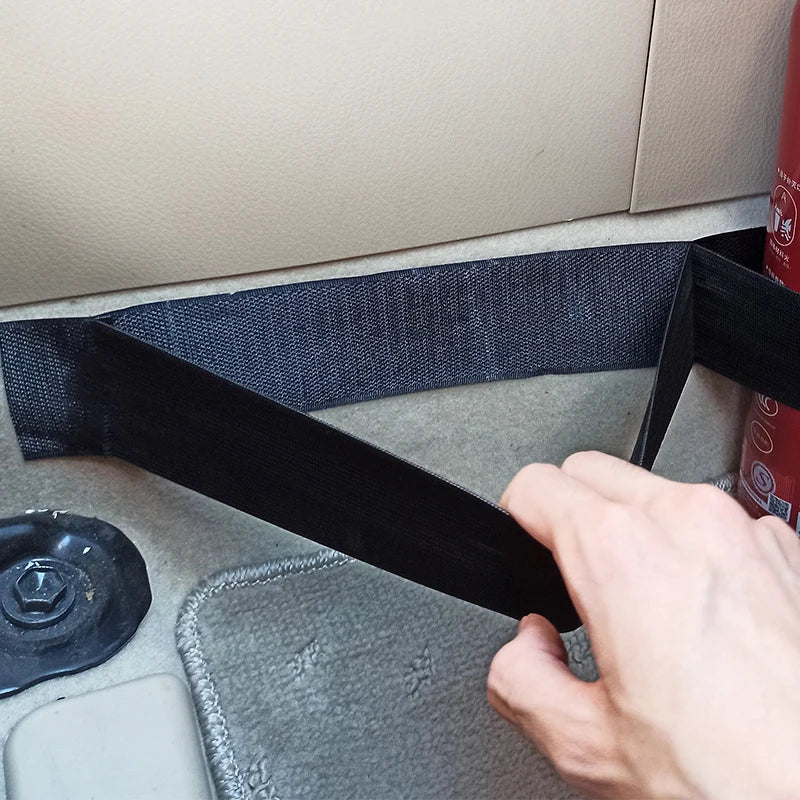 Car Rear Trunk Rope DrawString Fixed Belt Open Tail Box Cover Handle Pull Strap Car Organizer Accessories Mat Protection Pad