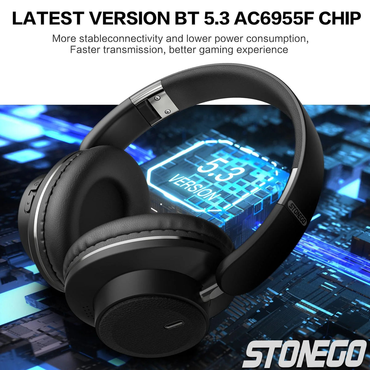 Bluetooth Headphones Wireless Foldable Headset Fashion Aesthetic Design Portable Earphones With BT5.3 Technology 24H Battery Life Premium Stereo Sound All Day Comfort Fit Photography Props Accessories For Women Men Students T