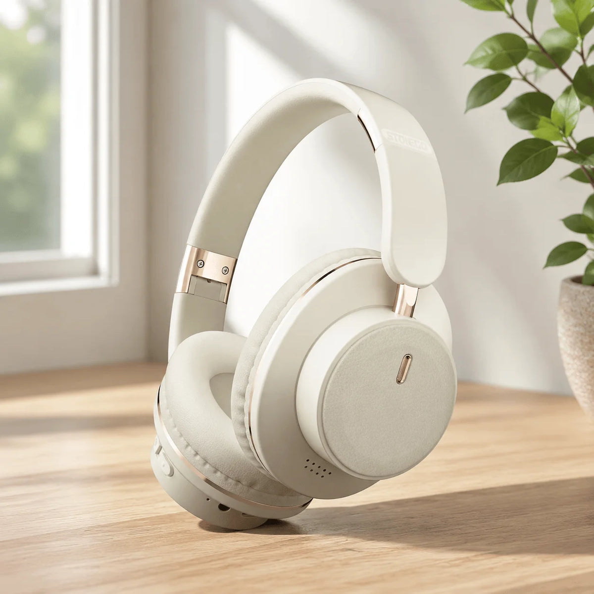 Bluetooth Headphones Wireless Foldable Headset Fashion Aesthetic Design Portable Earphones With BT5.3 Technology 24H Battery Life Premium Stereo Sound All Day Comfort Fit Photography Props Accessories For Women Men Students T