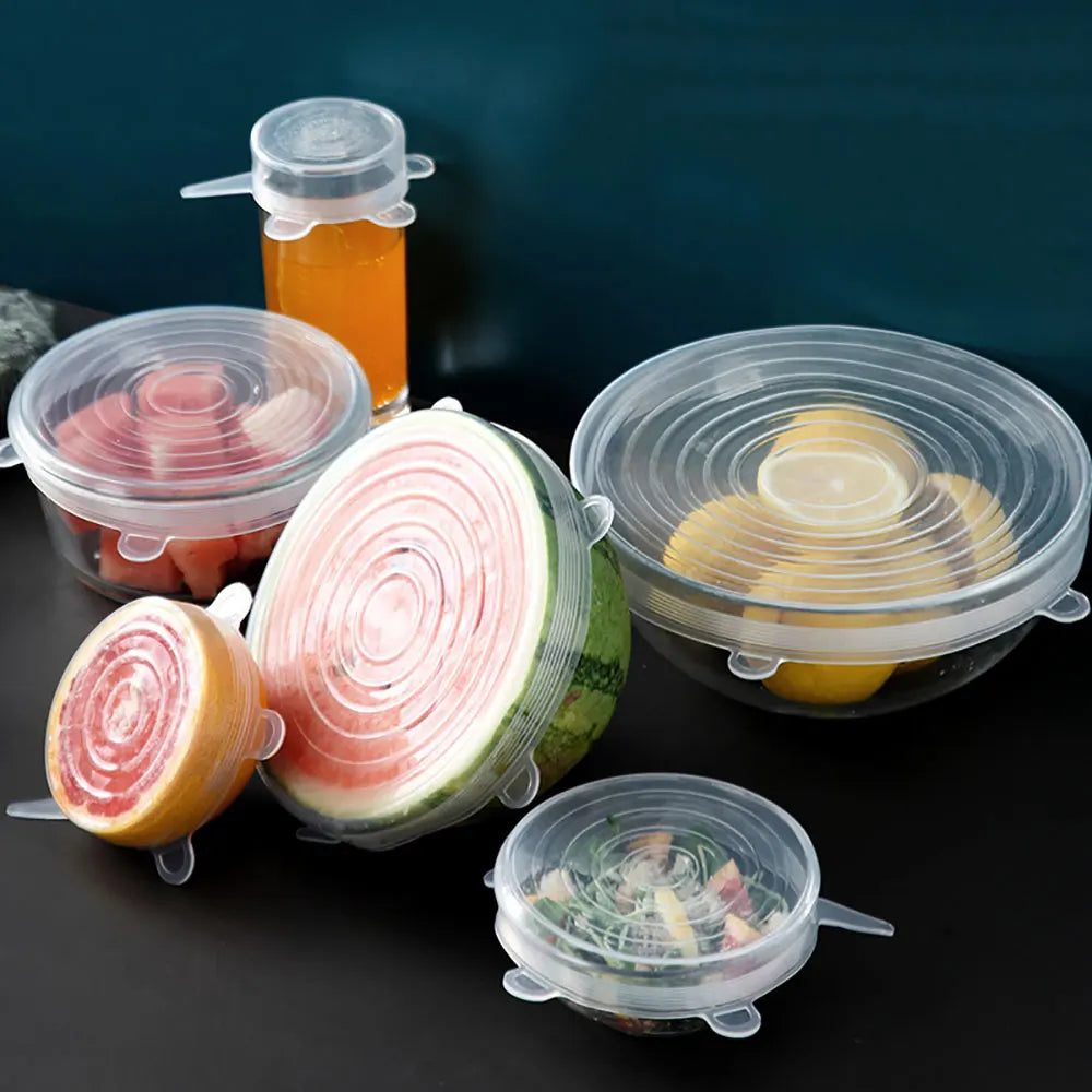 Silicone World Reusable Silicone Preservation Cover 6-piece