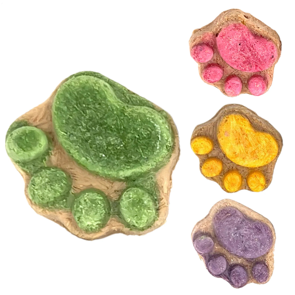 Cat Snacks Paw Shape Dried Indoor Kitten Snacks Teeth Cleaning Supplement Pet Chews for Large Small Feline Rewarding Care Daily