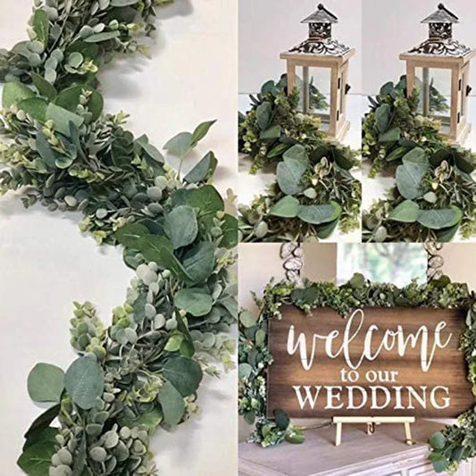 Artificial Eucalyptus Garland Vine