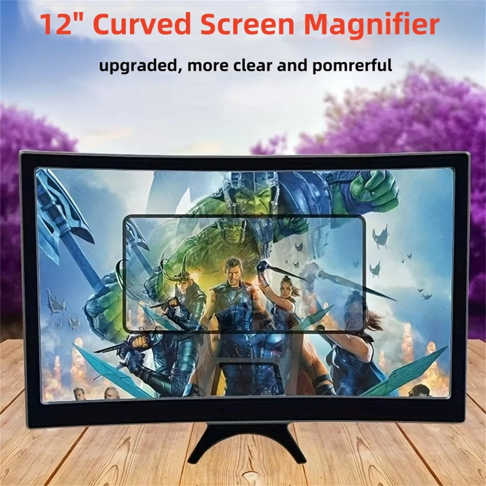 Large Screen 3D HD Amplifier Curved Screen Mobile Phone Screen Magnifier