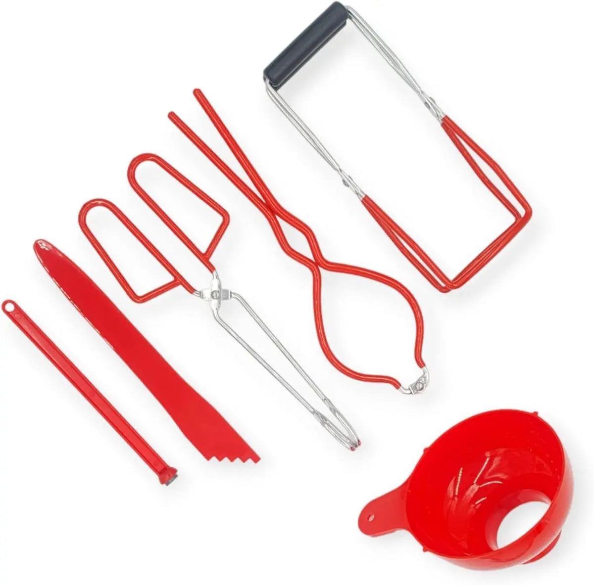 6PCS Canning Supplies Canning Kit, Canning Essentials Set Include Tongs, Wide Mouth Funnel, Jar Lifter, Jar Wrench