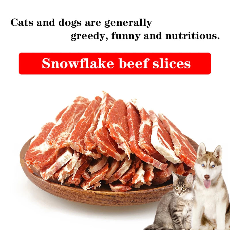 Snowflake Beef Slices. Chicken Dog Snacks Puppies Teddy Fadel Calcium Supplement Puppies Halitosis Removal Training Reward Snack