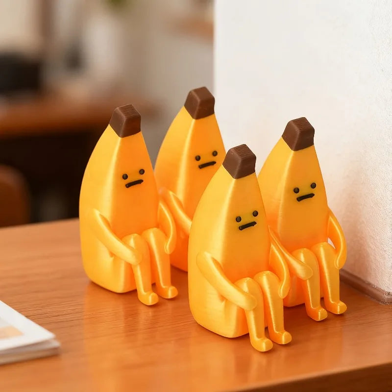 Anxious Banana decor | Creative Decor for Home, Office, and Car, Ideal for Daily , New Year, and Anniversary Gifts