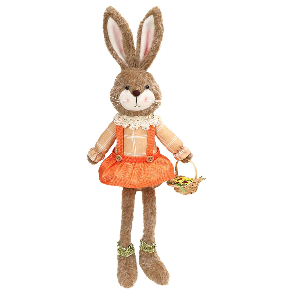 Cute Rabbit Figurine Table Centerpiece Decorations Rabbit Collectible Critter for Spring Shelf Mantel Home Decor Gift
