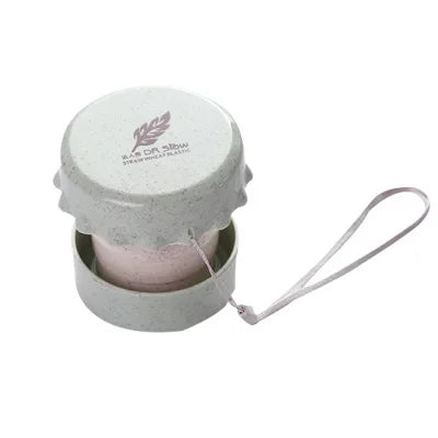 1 Pcs Folding Cup Eco-Friendly Straw Wheat Portable Telescopic Drinking Cups Travel Camping Collapsible Wash Mugs 130mL