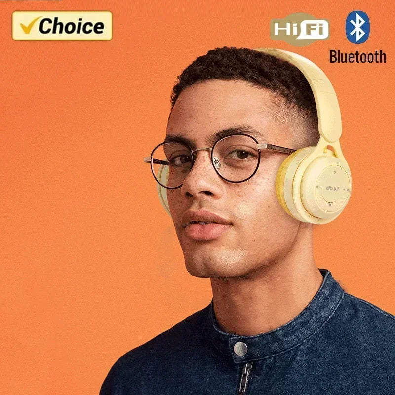 Y08 Wireless Bluetooth Headphones With Microphone Sound Insulation Gaming Earphone Hifi Bass Earbuds Blutooth5.3 Hedsets