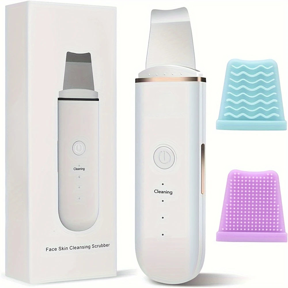 Ultrasonic Skin Scrubber Vibration Face Spatula Blackhead Remover Shovel Clean Cavitation Peeling Facial Lifting Skin Care Tools