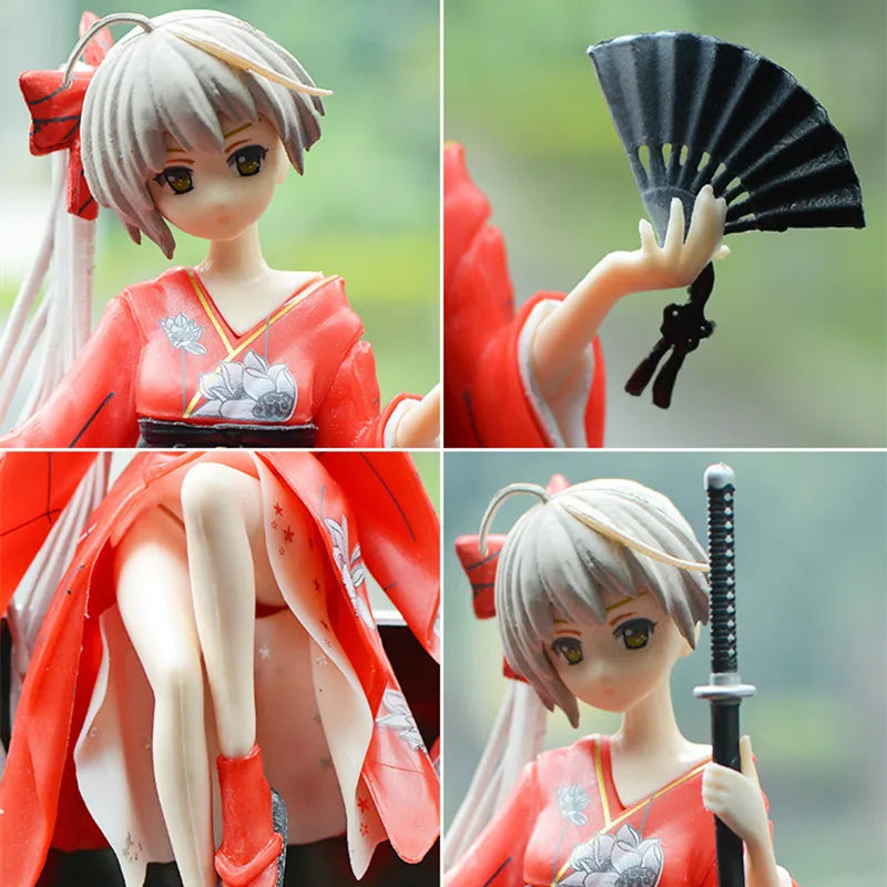 Japan 13CM Yosuga No Sora Figure PVC Action Anime Collection Peripherals Doll Model Toys Kimono for Kid Gift