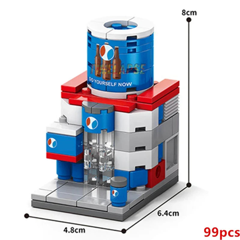 DIY Coffee Shop Building Blocks