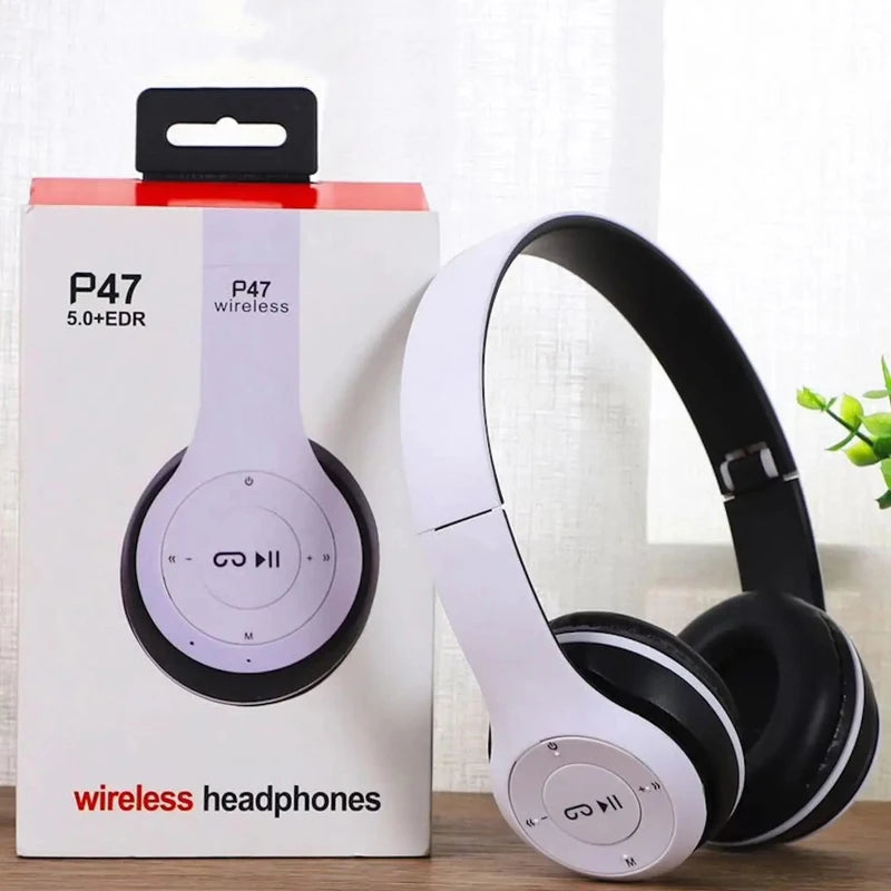Handsfree Wireless Headphones Noise Canceling Headphone Earphone P47 headset Bluetooth HeadPhone for iPhone Huawei Samsung Redmi