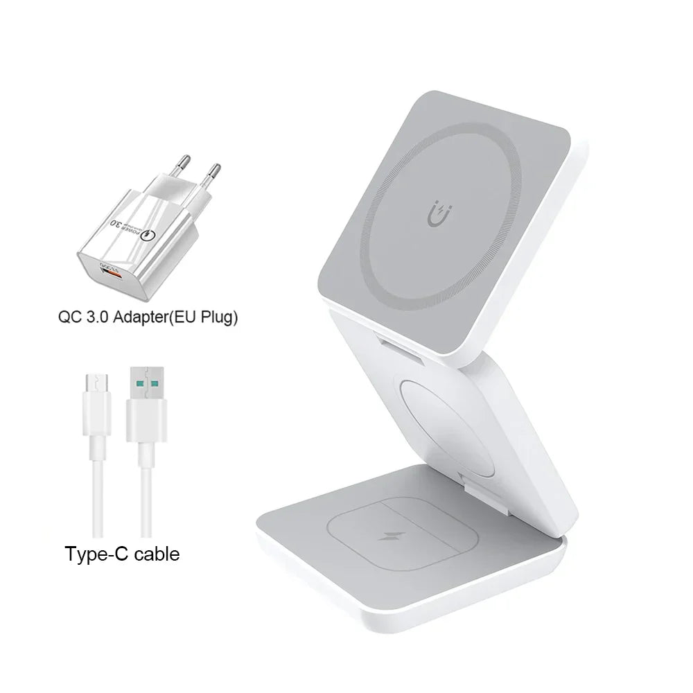 3-in-1 Foldable Magnetic Charger