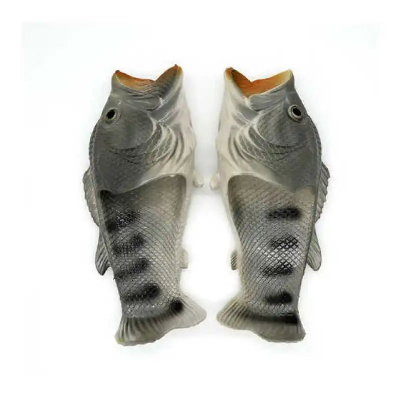 Funny Slippers Man Footwear Family Shoes Parent-child Sandals Plus Size 24-47 Summer Beach Shoes Boys Unisex Fish Slippers