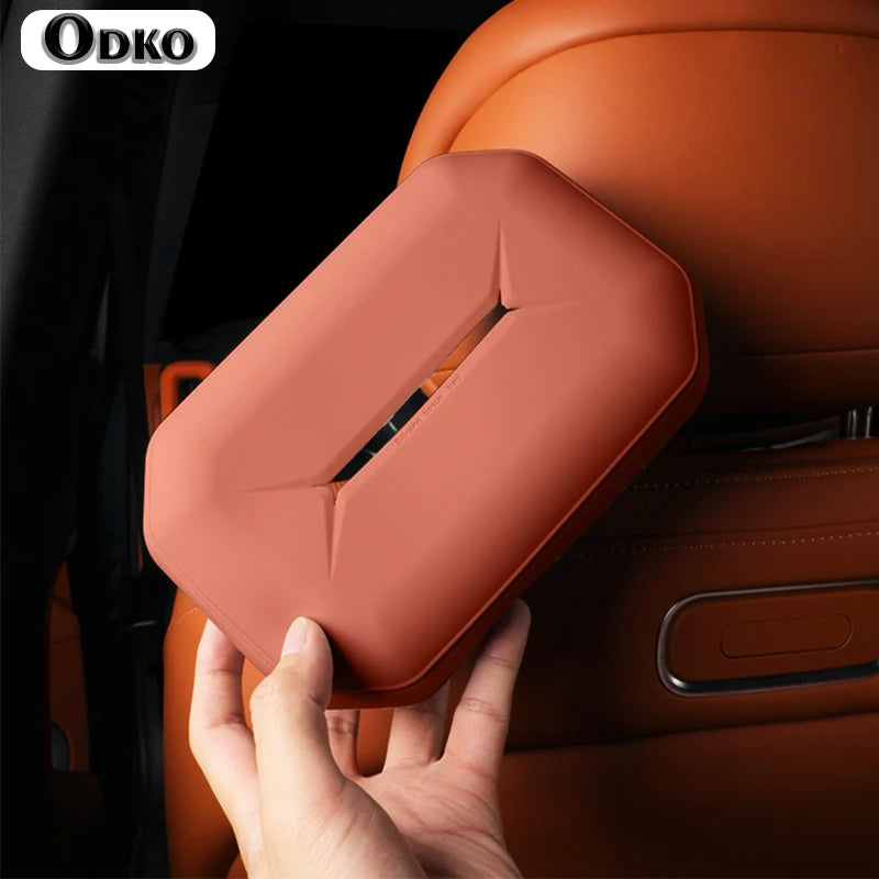 For Aito M9 2024 Silicone Car Tissue Box Hanging Tissue Bag Accessories Car Accessories Interior