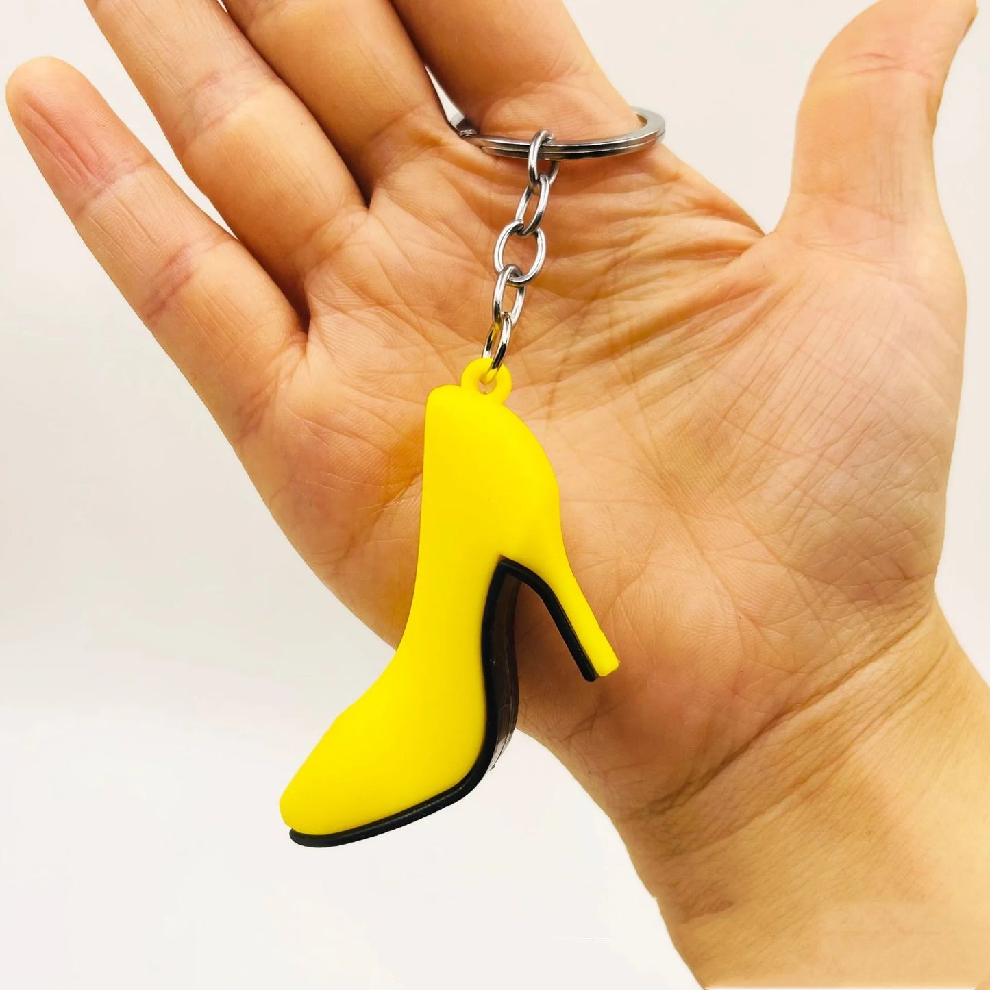 1PCS Cute cartoon keychain high heel key ring chain bag pendant car pendant For Women Jewelry  YS-253